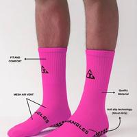 Chaussettes de football antidérapantes respirantes avec logo personnalisé pour la course à pied et le football