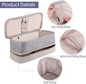 Borsa per asciugatrice alla moda Kit di strumenti per parrucchieri con cerniera per asciugacapelli scatola da viaggio borsa arricciacapelli elegante borsa per il trucco per capelli - Product Image 3