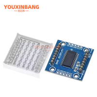 MAX7219 Modul Dot Matrix Modul Mikrokontroler Modul Tampilan Modul Display Produk Jadi, Dapat Disatukan untuk Pemrograman DIY KIT
