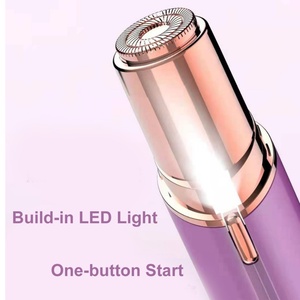 Épilateur avec lumière LED, rasoir électrique rechargeable pour le visage, tondeuse à poils du visage pour femmes - Product Image 4