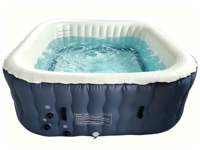 Spa de massage à bulles d'hydrothérapie avec fonction de chauffage 1500W, relaxation du corps et récupération musculaire, accessoires complets inclus