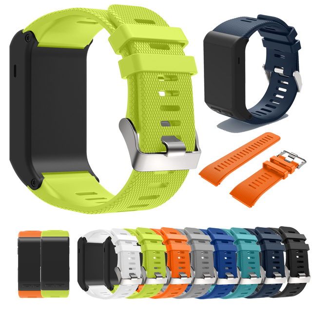 Soft Silicone Replacement Watch Band With Adapter Tools for Garmin Vivoactive HR Sports Gps Smart Strap