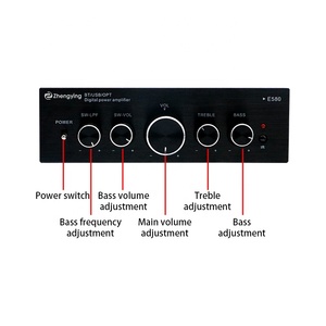 LDZS E580 Mini HIFI 5.0 Amplificador De Potência Novo ClassAB 30W Fábrica De Saída Por Atacado Material De Metal - Product Image 5