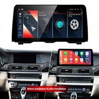 Carplay Android Auto Dashboard Mount Kamera Mundur USB Garansi 1 Tahun Mikrofon Internal untuk BMW Seri 5 F10 10.25/12.3 inci
