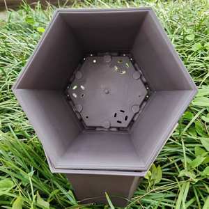 Pots de bonsaï en <span class=keywords><strong>plastique</strong></span> hexagonaux minces classiques de 22.7cm pour la <span class=keywords><strong>culture</strong></span> de petits arbres - Product Image 3