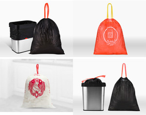 Eco Friendly Drawstring Trash Garbage Bags Household Usage Roll Rubbish Refuse Waste <strong>Bin</strong> <strong>Liners</strong> Bags with Draw String - Product Image 2