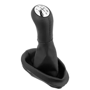 Carro Engrenagem Shift Knob Shifter Handle Lever com Costura De Couro para Renault clio ii e megane ii