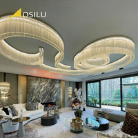 Produits très demandés 2026 : Lustre en verre LED sur mesure pour hall d'hôtel, salle de banquet et décoration intérieure de luxe