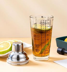 Set de Coctelera Boston de 400 ml, Acero Inoxidable y Vidrio con Escala, Herramienta de <span class=keywords><strong>Bar</strong></span> - Product Image 3