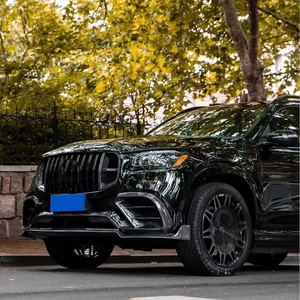 Kit carrosserie en fibre de carbone pour <span class=keywords><strong>Mercedes</strong></span>-Benz <span class=keywords><strong>GLS</strong></span> SUV 19-23, nouveau style B, lèvre avant, aileron supérieur, pare-chocs pour <span class=keywords><strong>GLS</strong></span> - Product Image 2