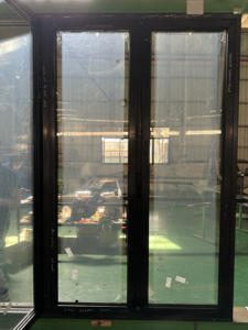 Porte de <span class=keywords><strong>garage</strong></span> moderne à faible entretien avec construction en aluminium et verre, résistante aux UV et imperméable - Product Image 2