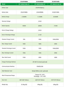 Batería de Litio AINEGY de 25.6V 200Ah 5kWh, Fácil Instalación en Pared, Diseño Compacto que Ahorra Espacio, Almacenamiento de Energía Solar para el Hogar - Product Image 3