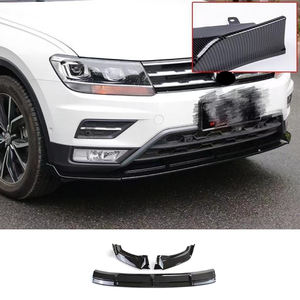 Protector de Parachoques Delantero con Divisor de Labios de PU, Estilo Deportivo, para <span class=keywords><strong>VW</strong></span> <span class=keywords><strong>Tiguan</strong></span> L 2017 2018 2019 <span class=keywords><strong>2020</strong></span> 2021 - Product Image 3