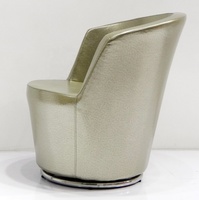 Chaise en cuir métallisé doré moderne, nouveau modèle, table et chaise de cafétéria
