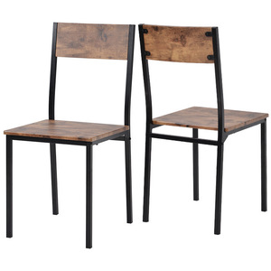 <b>Dining</b> <b>Chair</b> Set Wooden <b>Industrial</b> <b>Style</b> Kitchen <b>Chair</b> For Living Room Bar Restaurant - Product Image 1