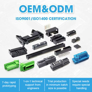 Muestras <span class=keywords><strong>gratis</strong></span> Conector de automóvil Posición de paso de 2,54mm 14 + 2 pines 90 grados con aguja plana de poste de ubicación para placa Pcb - Product Image 6