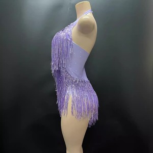 NOVANCE 2024, productos más vendidos, vestido de baile latino con borlas, Tanga Sexy para niñas, mono sin mangas para discoteca - Product Image 2