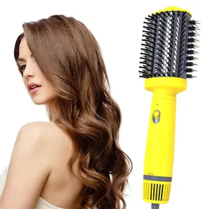 peine alisador 3 en 1 Manufacturer Professional 3 In 1 PTC Hot Air Brush Straightener Dryer In Comb