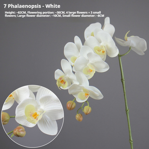 Orquídeas mariposa artificiales de PU al por mayor con alambre de hierro flexible, orquídeas mariposa artificiales, floreros, macetas - Product Image 3