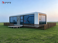 Maison préfabriquée de luxe en conteneur, alimentée à l'énergie solaire, maison modulaire miniature, villa mobile pliable, fabricant de chambres portables