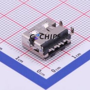 U-A-24DS-W-1 USB Connector SMD Connector ( Connector Type: Type-A )( Protocol Standard: USB 2.0 )( Gender: Female ) - Product Image 2