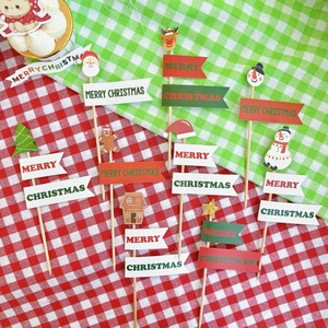 ของตกแต่งเค้กคริสต์มาสลายน้ำผึ้งและรสหวาน อะคริลิกสำหรับตกแต่งขนมในช่วงเทศกาล - Product Image 1