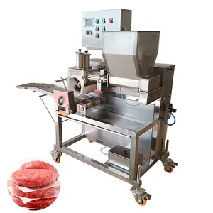 Máquina de moldeo para hacer hamburguesas, hamburguesas, carne, hamburguesas, automática, Comercial
