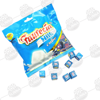 Wholesale Cream Milk Cube Shape Tablet Hard Candy Halal Certified Individual Wrapped Fruity Flavor Sweet Press Candy Bag Pack