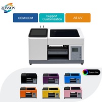 Printer Multifungsi Otomatis Roll-to-Roll AI Smart Mini A5 XP600 DX7 UV Inkjet Baru untuk Casing Ponsel & Lencana