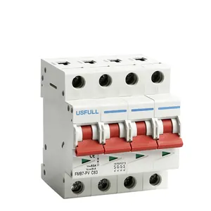 USFULL FMB7 PV-63 IEC60947 15 amp 20 amp 50 amp 63a 3p 12v 1000v mini circuit disjoncteur dc mcb DC disjoncteur