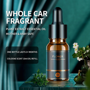 CHEGES 10ML Liquide de recharge pour diffuseur d'aromathérapie intelligent pour voiture, huile essentielle rafraîchissante, design cylindrique léger, durée de conservation de 5 ans - Product Image 1