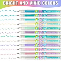 Stylo gel acrylique à séchage rapide, ensemble de 12 couleurs assorties, pointe de 1,0 mm pour le dessin, le traçage, le scrapbooking, le bricolage, l'artisanat, les fournitures de marquage artistique