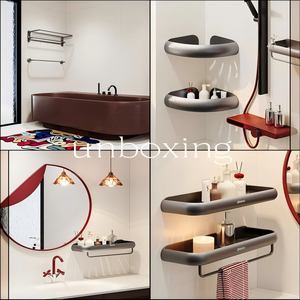 ZIWOO Scaffale portaoggetti da bagno di alta qualità, senza foratura, mensola a parete per lavabi, WC e lavandini - Product Image 2