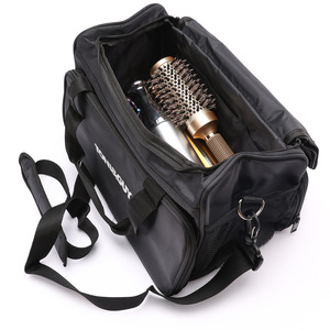 Bolsa de almacenamiento multifuncional para peluquería, bolsa de herramientas, bolso de hombro negro con tijeras y clips para uso de peluquero - Product Image 2