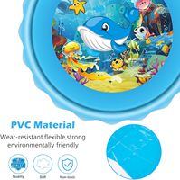 Tapis de jeu aquatique gonflable et arroseur de 67 pouces, jouet d'eau d'été pour enfants, nourrissons, tout-petits, garçons et filles