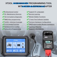 Programador de Llaves de Auto Xtool X100 MAX con X-MVCI KC501, Compatible con Programación de ECU, Actualización de Topología de X100 PAD3