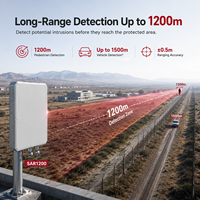 Caméra radar de détection d'intrusion périmétrique longue portée, alarme antivol pour système d'alarme de sécurité haut de gamme