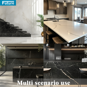 Giá rẻ calacatta Đen calcatta nhân tạo Quartz slab đá thạch anh 15mm 20mm 30mm Độ dày thạch anh bàn đá - Product Image 5