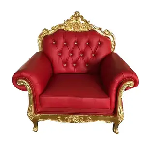 2023 Hot Sale Top Qualität Luxus Rot & Gold Couch Wohnzimmer Sofa Modernes Stoff Schlafs ofa Leders ofa Set 10 Jahre Garantie