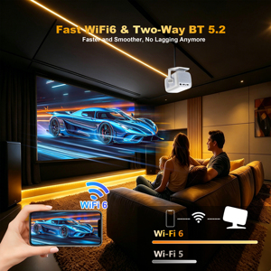Topleo Home Cinema Projector Smart Mini Android Projector Video Outdoor Headlight Home Theater Projector 4k - Product Image 5