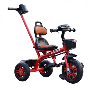 Triciclo per Bambini a Tre Ruote, <span class=keywords><strong>Passeggino</strong></span> <span class=keywords><strong>Bicicletta</strong></span> per 6-12 Mesi fino a 3-6 Anni, Telaio in Metallo - Product Image 2