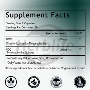 Capsules NMNH OEM/ODM très vendues, complément pour femmes et hommes, favorise la vitalité, l'endurance, la lutte contre le vieillissement, la cognition et la concentration énergétique - Product Image 2