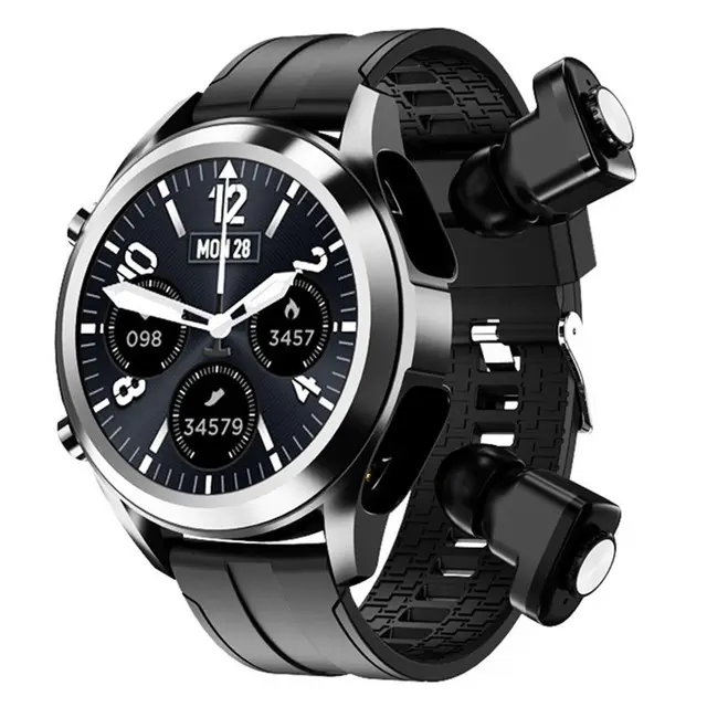 2022 New Arrival JM03 T10 tws Smart Watch earbuds For Men Sport Relojes Hombre Smartwatch Earphone With 2 in 1 PK Huawei GT3