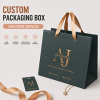 Sacs en papier de luxe personnalisés avec logo en feuille d'or pour bijoux, vêtements, emballages cadeaux, sacs de shopping en carton avec poignée en ruban