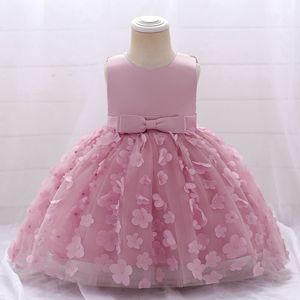 Robe de princesse pour enfants prête à être expédiée, ornée de fleurs, jupe tutu en tulle, pour filles, anniversaire, mariage, fête, spectacle de piano - Product Image 4