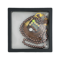 Compteur numérique LCD à piles pour doigts, boîte de rangement en plastique pour chapelet de prière islamique (tasbih) pour mariage et cadeau de l'Aïd