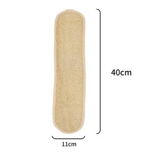 Natural Loofah Long Modern Bath <b>Brush</b> Rubbing Towel with Melon Shape Strap for Back <b>Scrubbing</b> - Product Image 5