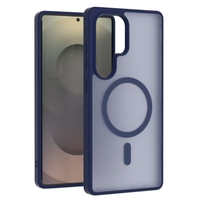 Étui de téléphone magnétique mat translucide Protection solide contre les chocs Étuis de téléphone