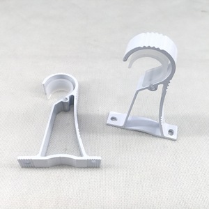 Support de <span class=keywords><strong>tringle</strong></span> à <span class=keywords><strong>rideau</strong></span> en alliage d'aluminium, crochet de <span class=keywords><strong>fixation</strong></span> épaissi à sept fils, <span class=keywords><strong>double</strong></span> support latéral, nouveaux accessoires de rideaux chinois - Product Image 2