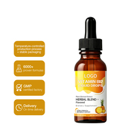 Gouttes liquides de vitamine B12 à marque privée OEM, saveur fruitée, mélange à base de plantes pour une énergie et un soutien métabolique renforcés
